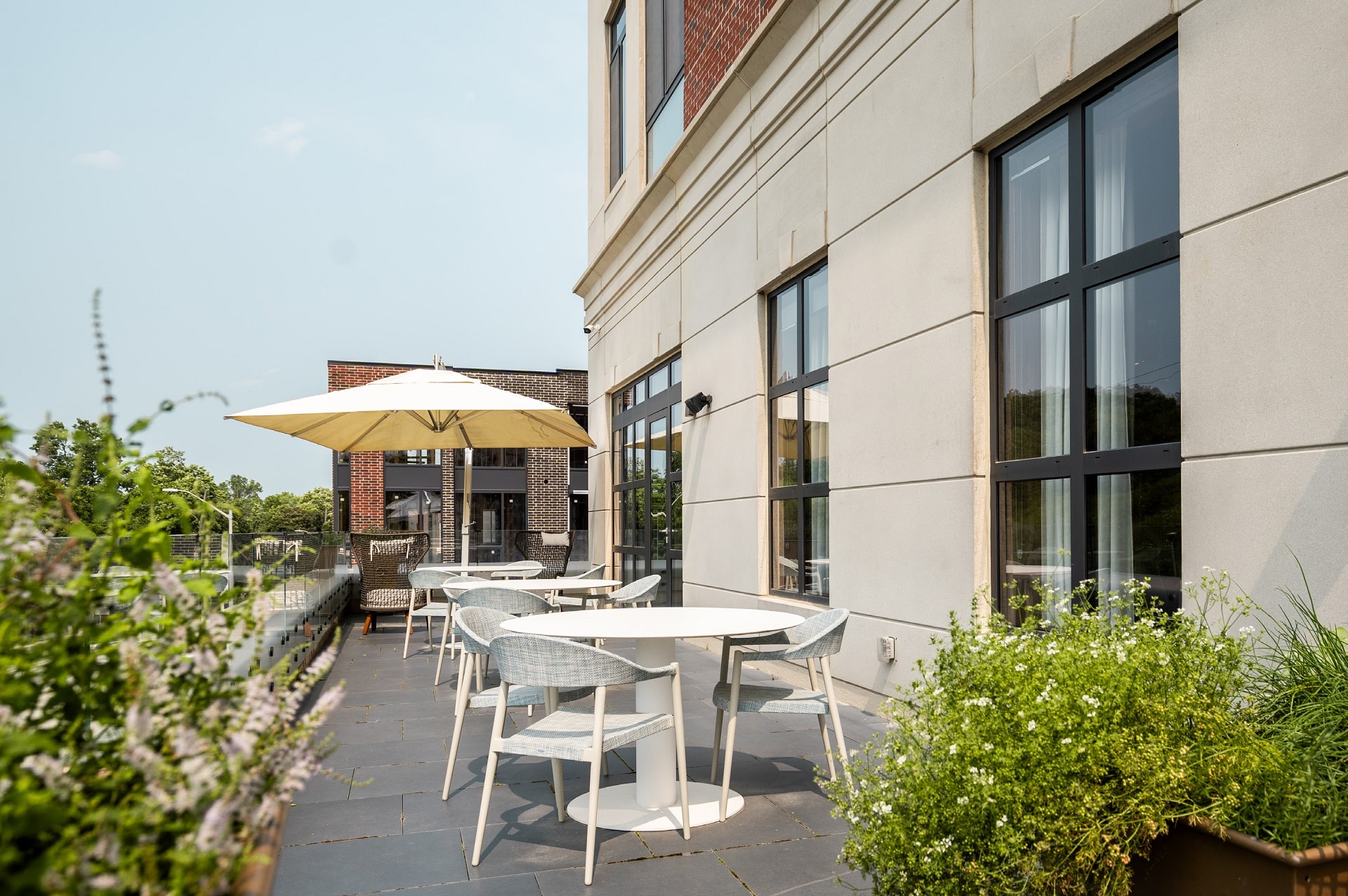 Beautiful patio terraces