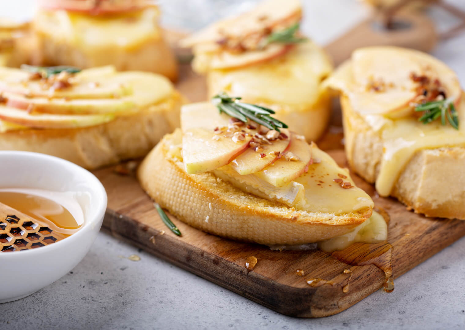 Apple and Brie Crostini